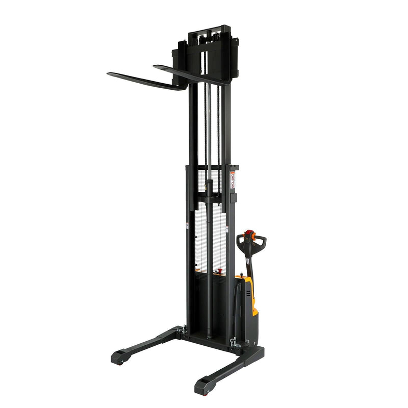 Apollolift Electric Straddle Stacker with 98" Lift and 2640 lb Cap Pallet Stacker - A-3038