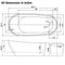Heatgene 68" Acrylic Freestanding Bathtub HG416-CF37