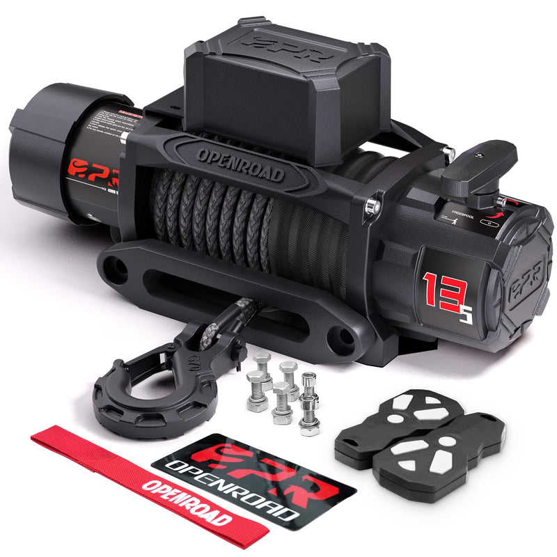 OPENROAD 13,500lbs electric winch with Synthetic Rope - Panther Series 3S