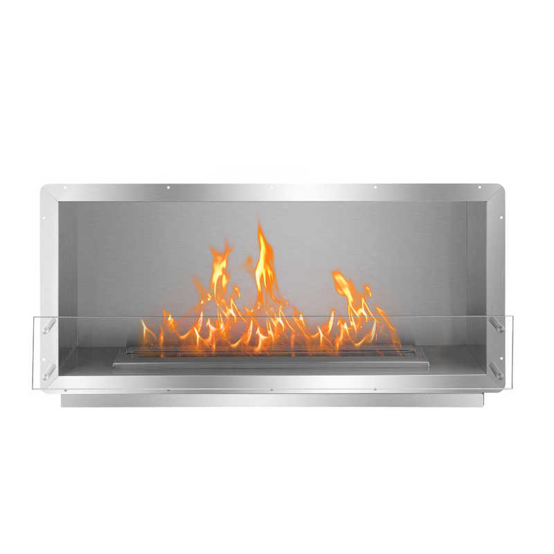 The Bio Flame 51" XL Firebox Single-Sided Built-In Ethanol FIreplace
