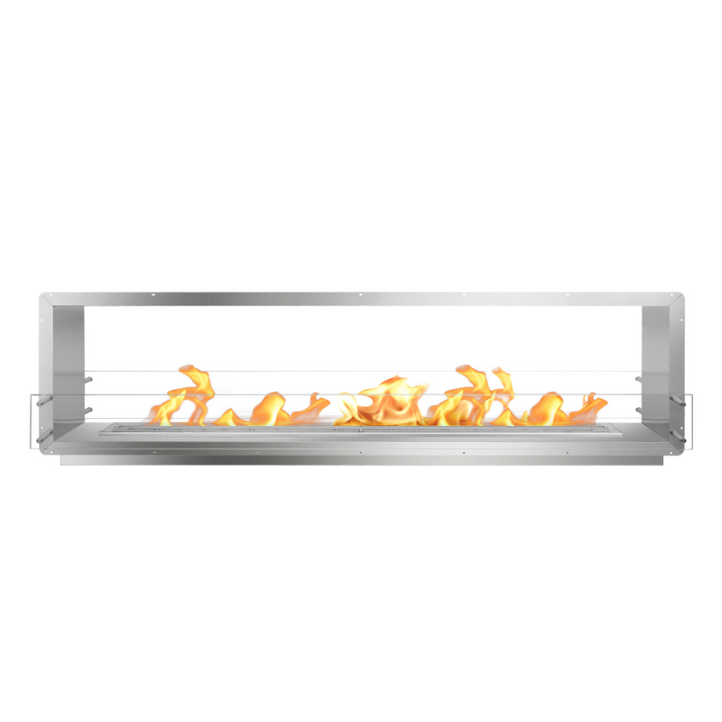 The Bio Flame 96" Firebox Double-Sided Built-In Ethanol Fireplace