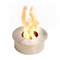 The Bio Flame 13" Round Ethanol Burner | EB-13Round-Silver