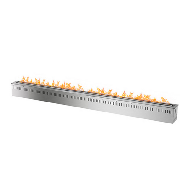 The Bio Flame 72" Remote Controlled SMART Ethanol Burner | RC-72-Silver