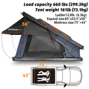 OPENROAD Aluminum Hard Shell Best Roof Top Tent-PeakRoof LT Series