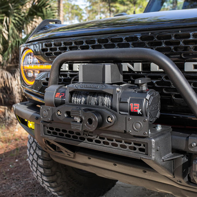 OPENROAD 12,000lbs Electric Winch with Synthetic Rope-Panther Series 3S