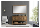 Design Element Austin Reclaimed Wood Bath Vanity Cabinet Only, Walnut Finish