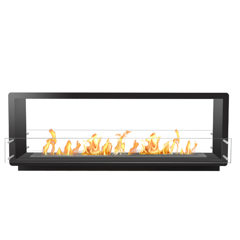 The Bio Flame 72" Firebox Double-Sided Built-In Ethanol Fireplace