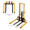 Apollolift Manual Straddle Stacker 2200lbs Cap., 63" Lift Height - A-3005