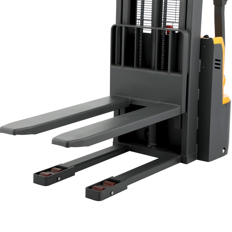 Apollolift Electric Straddle Stacker with Fixed Legs 98" Lift and 2640 lb Cap Pallet Stacker - A-3026