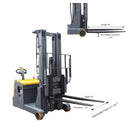 Apollolift Counterbalanced Electric Walkie Stacker with 177" Lift and 3300 lb Cap - A-3032