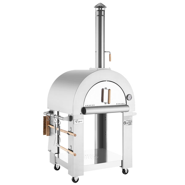 Empava Outdoor Wood Fired Pizza Oven in Stainless Steel (PG01)