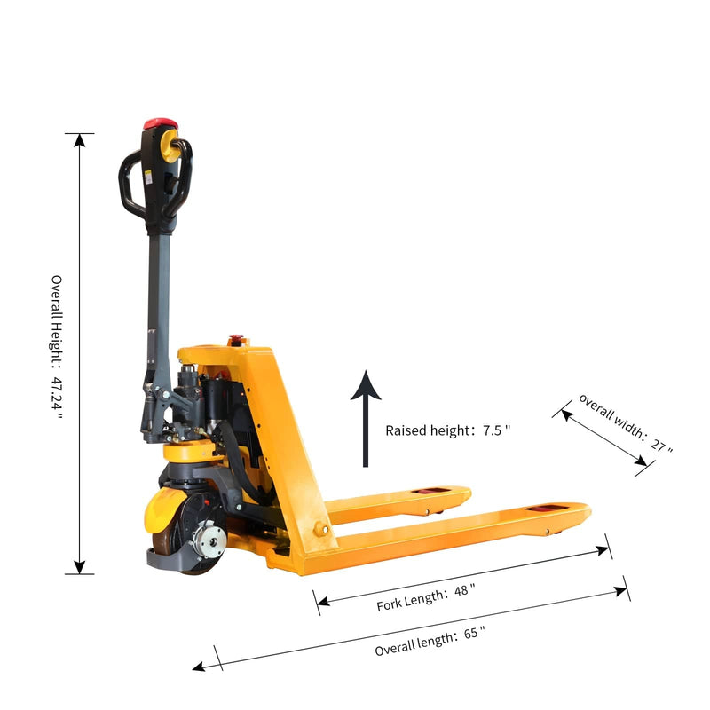 Apollolift Lithium Full Electric Pallet Jack Lithium Power Pallet Jack 3300lbs Hydraulic Pallet Truck - A-1034