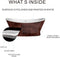 Heatgene 66" Acrylic Copper Skirt Freestanding Bathtub - Bronze Finish HG509