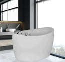 Empava 59 in. Japanese Style Freestanding Air Jetted Massage Bathtub (59JT011)