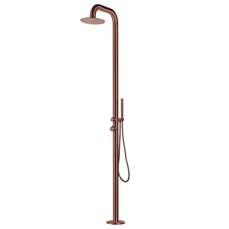 Heatgene Stainless Steel Freestanding Outdoor Shower HG9008-RG