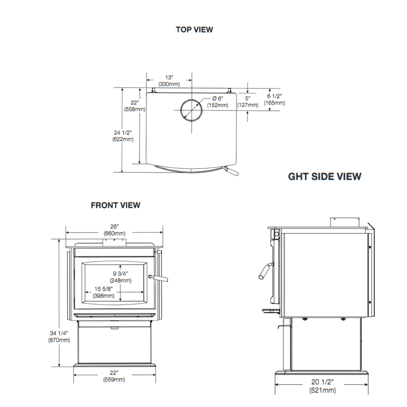 Napoleon Wood Burning Stove | S20-1