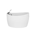 Empava 48 in. Oval Japanese Style Freestanding Air Massage Jetted Bathtub (48JT011)