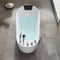 Empava 59 in. Oval Freestanding Jetted Bathtub in White Acrylic (59AIS04)