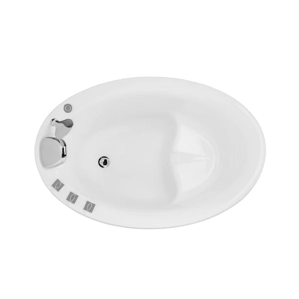 Empava 59 in. Japanese Style Freestanding Air Jetted Massage Bathtub (59JT011)