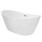 Empava 67 in. Freestanding Soaking Bathtub in White Acrylic (67FT1518)