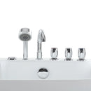 Empava 71 in. Freestanding Jetted Bathtub in White Acrylic (71AIS14)