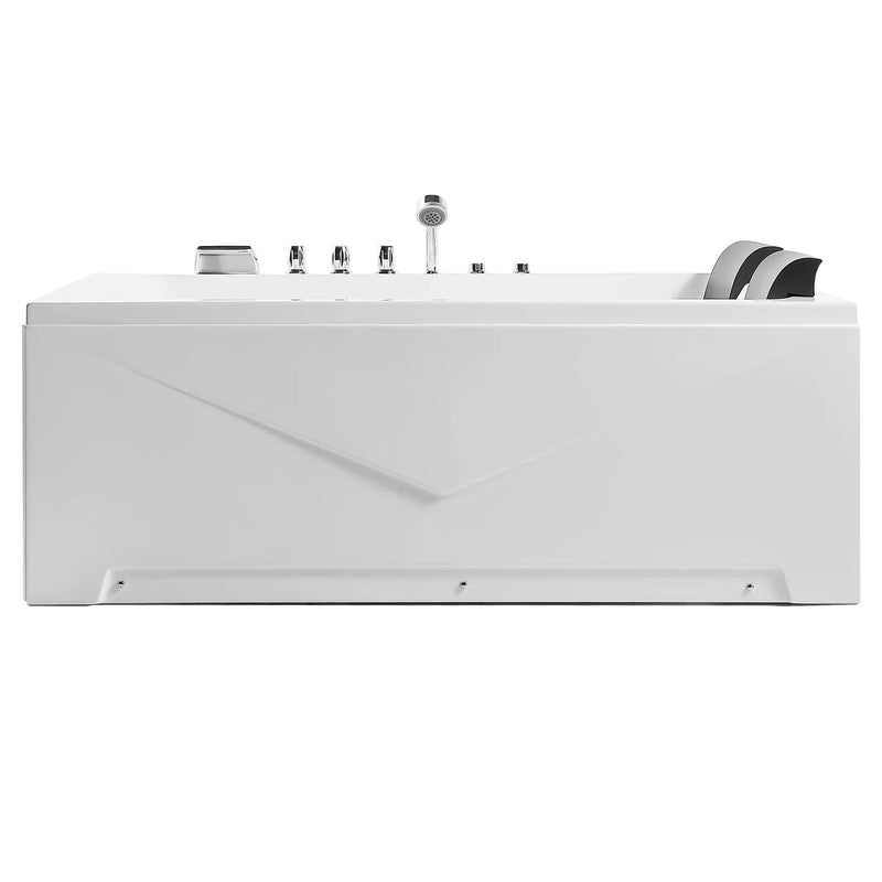 Empava 71 in. 2-Person Luxury Jetted Hydromassage Bathtub (71JT667B)