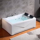 Empava 71 in. 2-Person Luxury Jetted Hydromassage Bathtub (71JT667B)