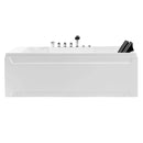 Empava 72 in. 2-Person Luxury Jetted Hydromassage Bathtub with LED Lights (72JT367LED)