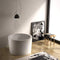 Heatgene 41" Round Acrylic Freestanding Contemporary Soaking Bathtub HG1023