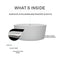 Heatgene 59" Acrylic Freestanding Bathtub Contemporary Soaking Tub HG3000