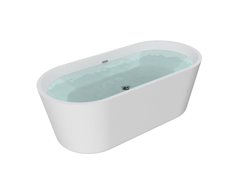 Heatgene Acrylic Freestanding Soaking Bathtub HG476