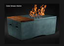 Slick Rock Concrete Oasis 48" Rectangular Fire Table with Match Ignition