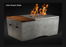 Slick Rock Concrete Oasis 48" Rectangular Fire Table with Match Ignition