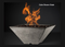 Slick Rock Concrete Ridgeline Square Fire Bowl with Match Ignition