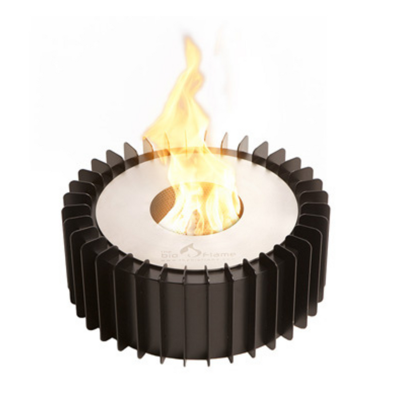 The Bio Flame 13" Round Ethanol Fireplace Conversion Grate Kit | Grate-13Round-Silver