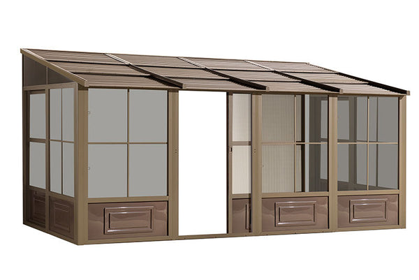 Gazebo Penguin Florence Add-A-Room with Metal Roof 8 Ft. x 16 Ft. Sliding Doors | W1608MR-12