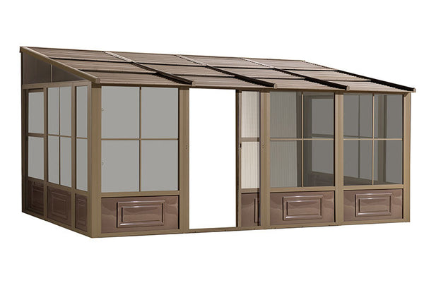 Gazebo Penguin Florence Add-A-Room with Metal Roof 10 Ft. x 16 Ft. Sliding Doors | W1610MR-12