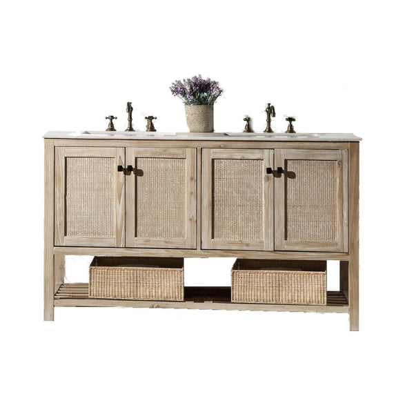 Legion Furniture 60 Inch Solid Wood Vanity | WH5160