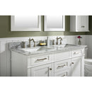 Legion Furniture WLF2254-W 54 Inch White Finish Double Sink Vanity Cabinet with Carrara White Top