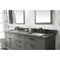 Legion Furniture WLF2280-PG 80 Inch Pewter Green Double Single Sink Vanity Cabinet with Blue Lime Stone Quartz Top