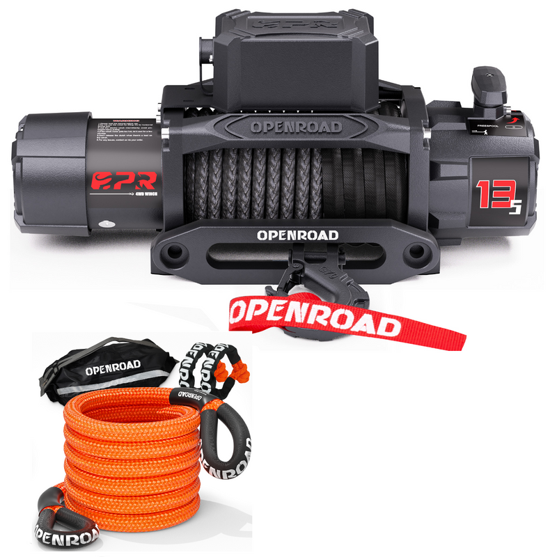 OPENROAD 13,500lbs electric winch with Synthetic Rope - Panther Series 3S