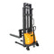 Apollolift Semi-Electric Straddle Stacker with Fixed Legs 118" Lift and 3300 lb Cap Pallet Stacker - A-3016
