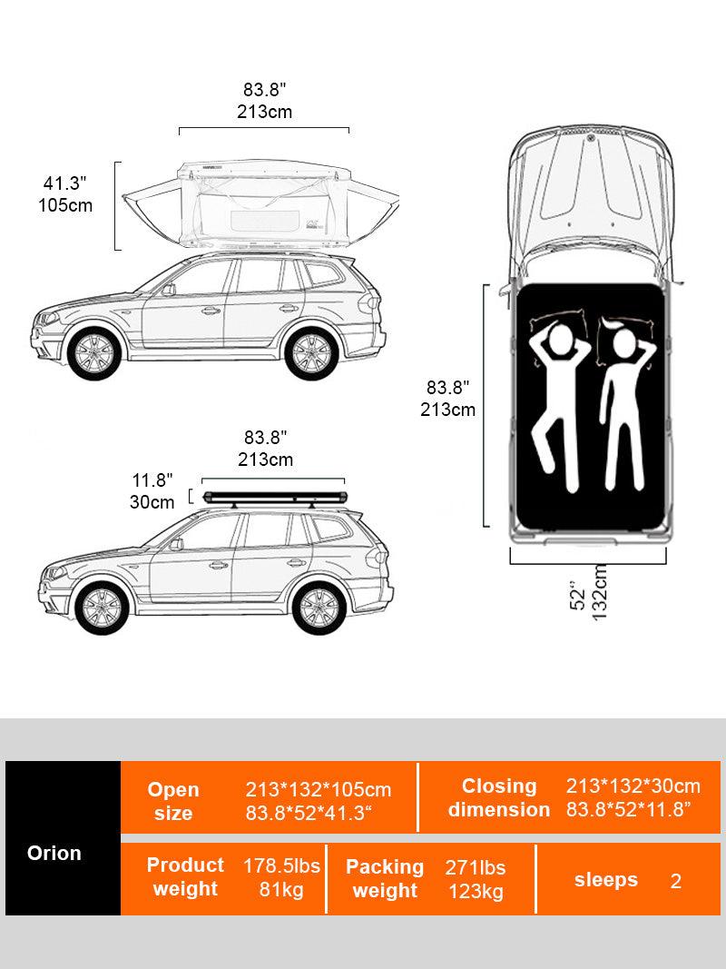 Naturnest  Orion roof top tent