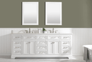 Design Element Milano 84" Double Sink Vanity in White Finish ML-84-WT