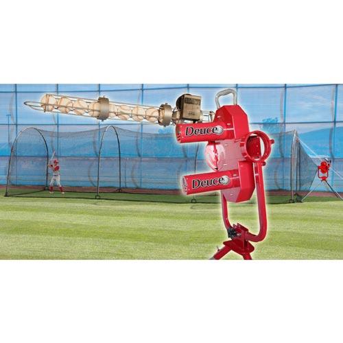 Heater Deuce 75 MPH  Pitching Machine w/ Xtender 36' Batting Cage DC1199