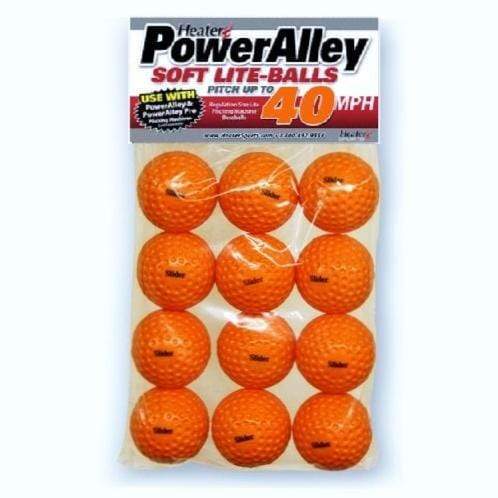 Heater PowerAlley 40 MPH Orange Soft Lite Pitching Machine Baseballs