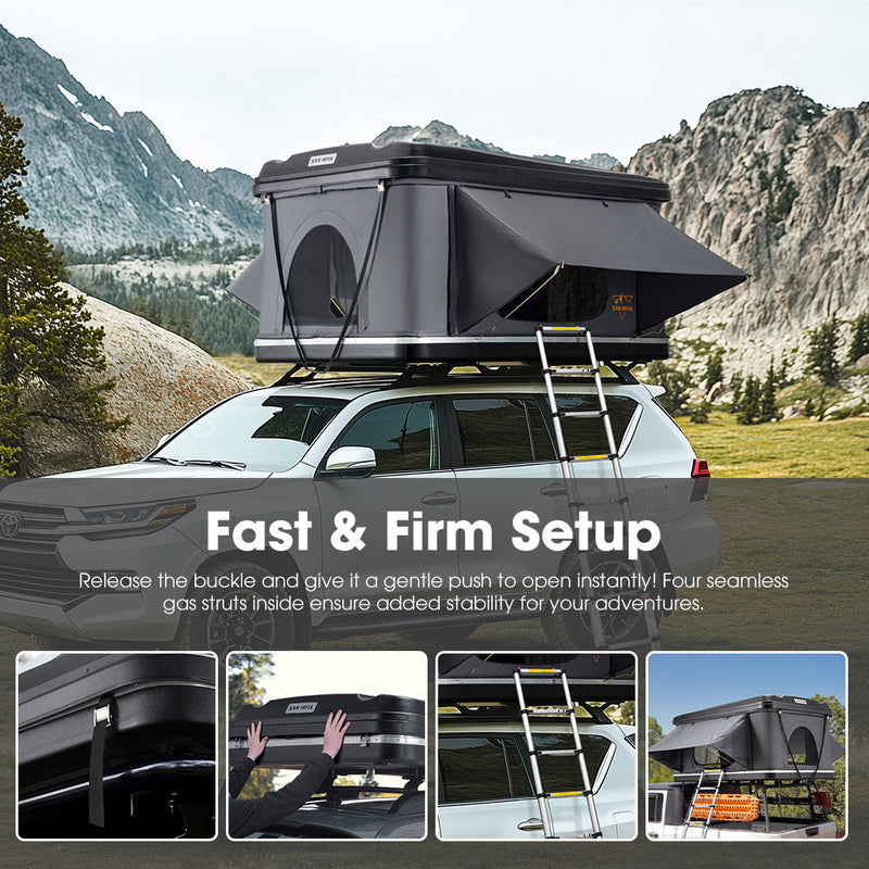 San Hima Jervis Loft Rooftop Tent Pop Up Hardshell with Ladder