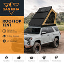 San Hima Hotham Aluminum Roof Top Tent Hardshell Camping 4WD 4x4 Khaki