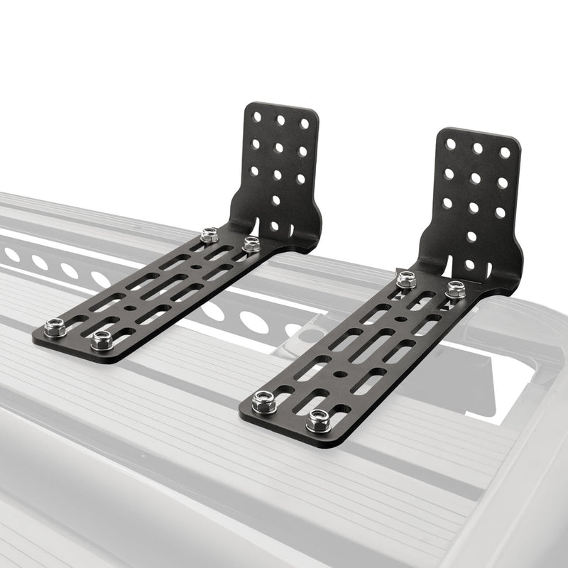 SanHima Pair Awning Mounting Extended L-Brackets for Roof Rack Cross