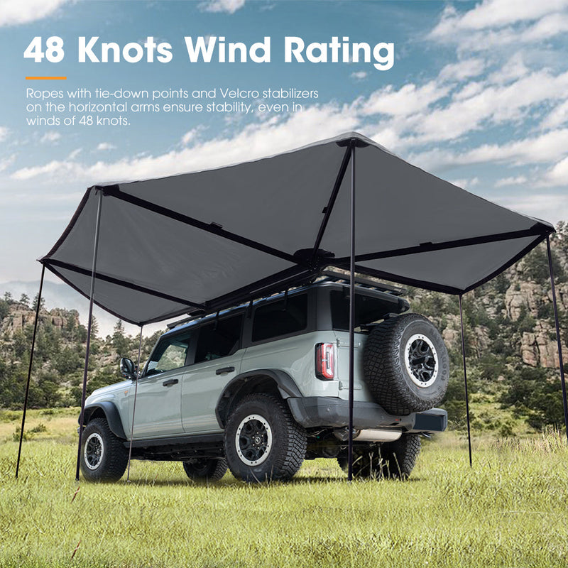 San Hima 180° / 270° Free-Standing Awning 600D Double Ripstop Poly-Cotton